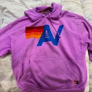 Aviator Nation Lavender Hoodie with Logo